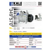 KALE OTO Radyatör 349570 Klima Kompresörü Bmw 1(F20-F21)3 (E90-E91-E92)