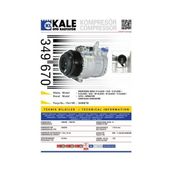 KALE OTO Radyatör 349670 Klima Kompresörü Mercedes C-Seri (W202-S202)Clk (C208)E (W210)