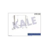 KALE OTO Radyatör 376100 Klima Radyatörü Passat B6 05- B7 10- Cc 08- 575X460X16