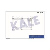 KALE OTO Radyatör 387500 Klima Radyatörü Mazda 323C V 323P V 323S V Al-Al 628X268X16