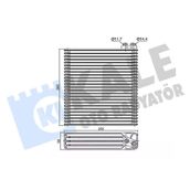 KALE RADYATÖR EVAPORATOR TOYOTA COROLLA 1.4-1.6 2.0D-4D 2001-2008 BRAZING AL/AL 255102651058 8850102060 8850102080