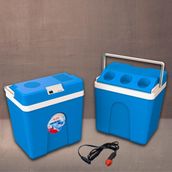 Kale Termos 25 Litre 12V Oto Buzdolabı Termos- Portatif, Elektrikli, Oto Şarj Kablolu( 1050 Thermoelectric Cooler 12V.) - 25 lt - Mavi