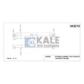 Kale Turbo Radyatörü (Intercooler) Fıat Ducato 06-14 2.3 D/3.0 D Multijet 2,0 D (745X145x64)