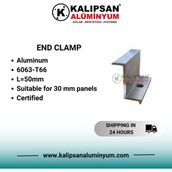 Kalıpsan Güneş Paneli 30'luk Z Clamp- Sonlandırma Clamp (100 adet)