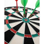 Kaliteli Ahşap 15 Inç Dart Tahtası Kolay Montajlı 4 Ok - Belirtilmemiş