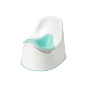 KALİTELİ Çocuk Lazımlığı Yükseklik 28 Cm İkea Çıkartılabilir Pratik Kaymaz Lazımlık Beyaz-Turkuaz
