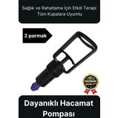 Kaliteli Dayanıklı Tüm Kupalara Uyumlu Islak Kuru Kullanım 2 Parmak Hacamat Çekme Vakum Pompası