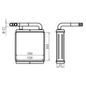 Kalorifer Radyatör Hyundaı H100 Min 2.4/2.5D/2.5Td/2.6Td 1993-04(163X165x42) A/M Brazıng Aluminyum