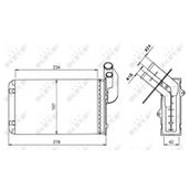 Kalorıfer Radyatoru Clıo I Kangoo Megane I 1,1 / 1,2 / 1,4 / 1,6 / 1,9d 90 98 - Nrf 58836