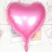 Kalp Uçan Pembe 80 cm Folyo Balon