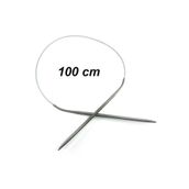 Kanguroom Çelik Telli Misinalı Örgü Şişi 100 cm No:6.00 mm