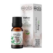 KAOils Vetiver Uçucu Yağı 5 ml - 100% Pure Vetiveria Zizanioides - Topraksı ve Odunsu Aroma - Uyku Öncesi Rutini, Masaj ve Difüzör İçin Doğal Aromaterapi Yağı