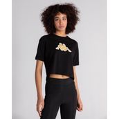 Kappa 331L23W Logo Teoin Siyah Kadın T-Shirt