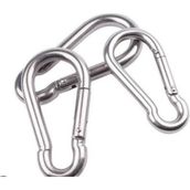 Karabina 8 mm Gri Galvanizli Karabina 5'li Paket Tırmanış İçin Dayanıklı Malzeme