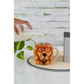Karaca Animal Dog Mug Kupa - Antrasit - Kırmızı - 100 ml