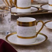 Karaca Charlotte 6 Kişilik Kahve Fincanı 90 ml - Gold