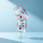 Karaca Cherry Kadeh 390 ml Kırmızı