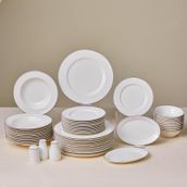Karaca Elegance Bone Lexi Platin 53 Parça 12 Kişilik Yemek Takımı
