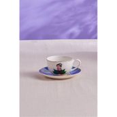 Karaca Frida Mavi 220 ml Çay Fincanı ve Tabağı