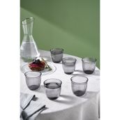 Karaca Gordes 290 ml Antrasit 6'lı Su Bardağı