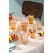 Karaca Gordes 370 ml 6'lı Amber Meşrubat Bardağı