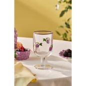 Karaca Grape Üzüm Desenli Kadeh 390 ml Mor
