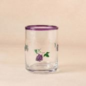 Karaca Grape Üzüm Desenli Meşrubat Bardağı 420 ml Mor