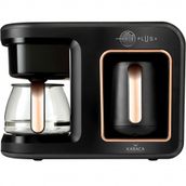 Karaca Hatır Plus 2in1 Siyah Copper Türk Kahvesi ve Filtre Kahve Makinesi