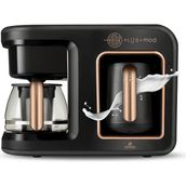 Karaca Hatır Plus 5 I 1 Arada Közde ve Sütlü Türk Kahvesi, Filtre Kahve Makinesi ve Çay Makinesi + Onerous Mutfak Tartısı - Black Copper