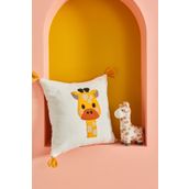 Karaca Home 34x34 cm Bebek Giraffe Nakışlı Kırlent