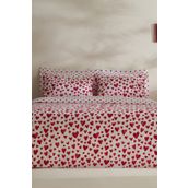 Karaca Home Amour Bliss %100 Pamuk Kırmızı Çift Kişilik Nevresim Takımı