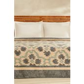 Karaca Home Damask Lacivert Çift Kişilik Pamuklu Battaniye