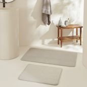 Karaca Home Figure Embos Gri 2'li Banyo Paspası