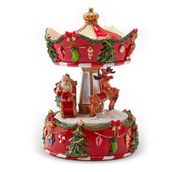 Karaca Home New Year Carousel 15 cm Müzikli Yılbaşı Obje