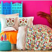 Karaca Home Parlin Fuşya Ranforce Çift Kişilik Nevresim Takımı