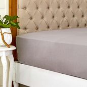 Karaca Home Penye Çift Kişilik 160x200 cm Gri %100 Pamuk Çarşaf