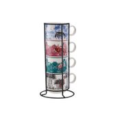Karaca Jungle 5 Parça Standlı Çay Fincanı Seti 160 Ml