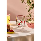 Karaca Kiraz Desenli Kadeh 390 ml Kırmızı