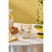 Karaca Limon Desenli Meşrubat Bardağı 420 ml Sarı
