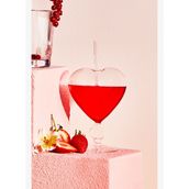 Karaca Love 200 ml Şeffaf Pipetli Kokteyl Bardağı