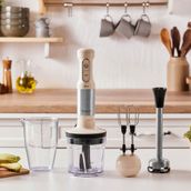 Karaca Mastermaid Prosteel 1500W Soft Cream-Inox Blender Seti