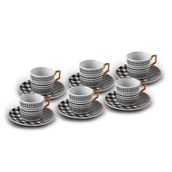 Karaca Mona 6 Kişilik 100 ml Kahve Fincan Takımı