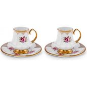 Karaca Nermin 2 Kişilik Kahve Fincan Takımı 85 ml - Renkli