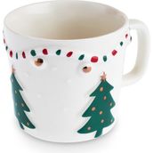 Karaca New Year Yılbaşı Glowy Tree Kupa 460 ml - Beyaz