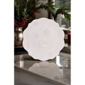 Karaca New Year Yılbaşı Snowy 29 cm Beyaz Servis Tabağı