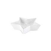 Karaca New Year Yılbaşı Snowy Star 24 cm Beyaz Çerezlik