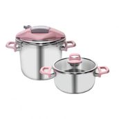 Karaca Perfect Pink 4 - 6 lt Düdüklü Tencere Seti