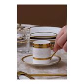 Karaca Royal Bone Charlotte 90 ml 6 Kişilik Kahve Fincanı