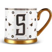 Karaca S Harfli Kupa 330 ml - Siyah