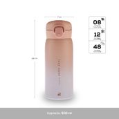 Karaca Skyfall Çelik Sızdırmaz 500 ml Pembe Termos